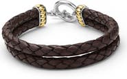 LAGOS Men's Anthem Double Leather Bracelet