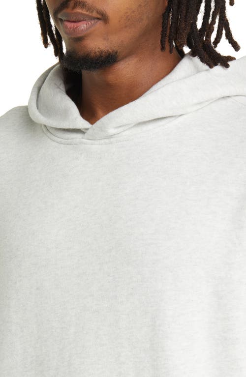 Elwood Core Oversize Organic Cotton Brushed Terry Hoodie In White