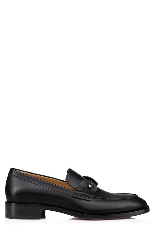 Christian Louboutin Round Toe Loafers Featuring Buckle Detail