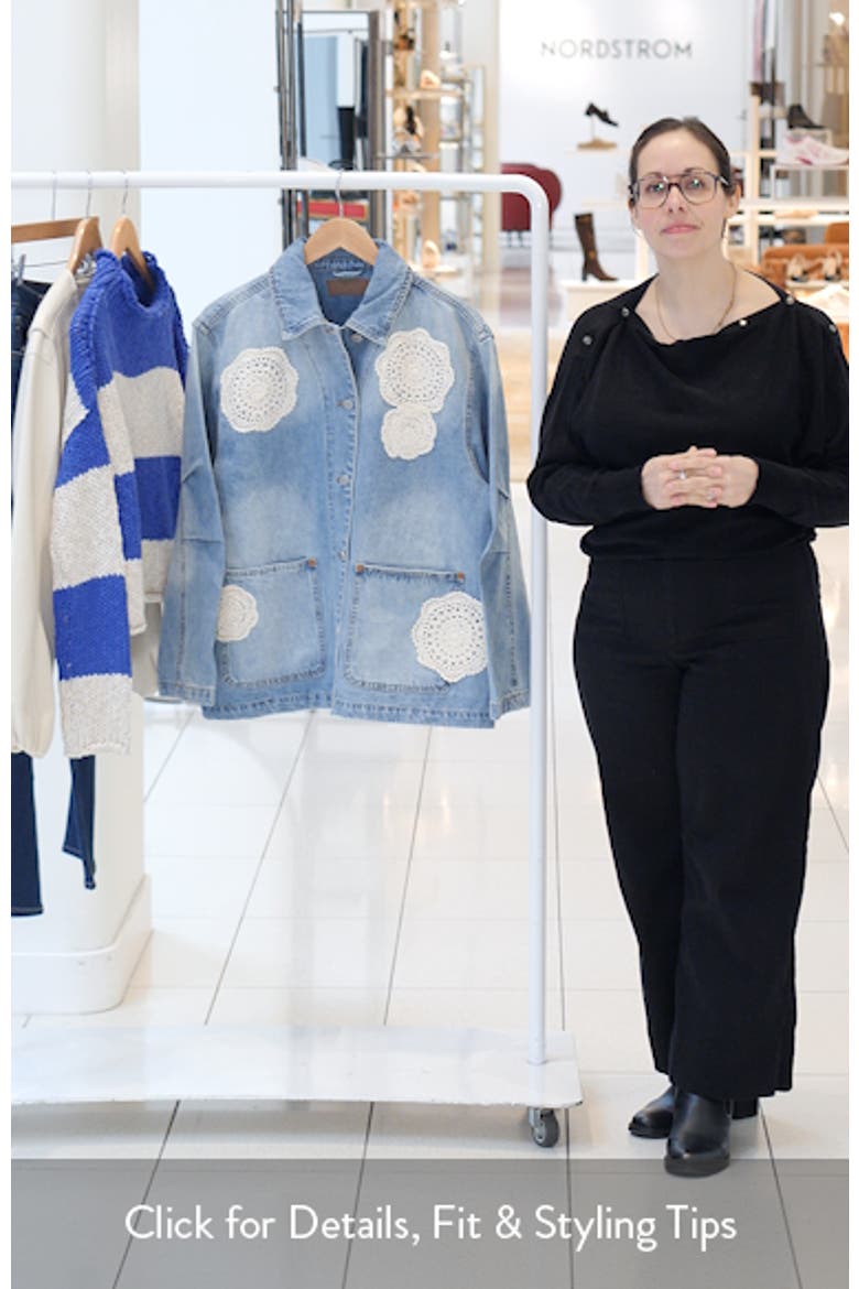 Crochet Appliqué Denim Chore Jacket video