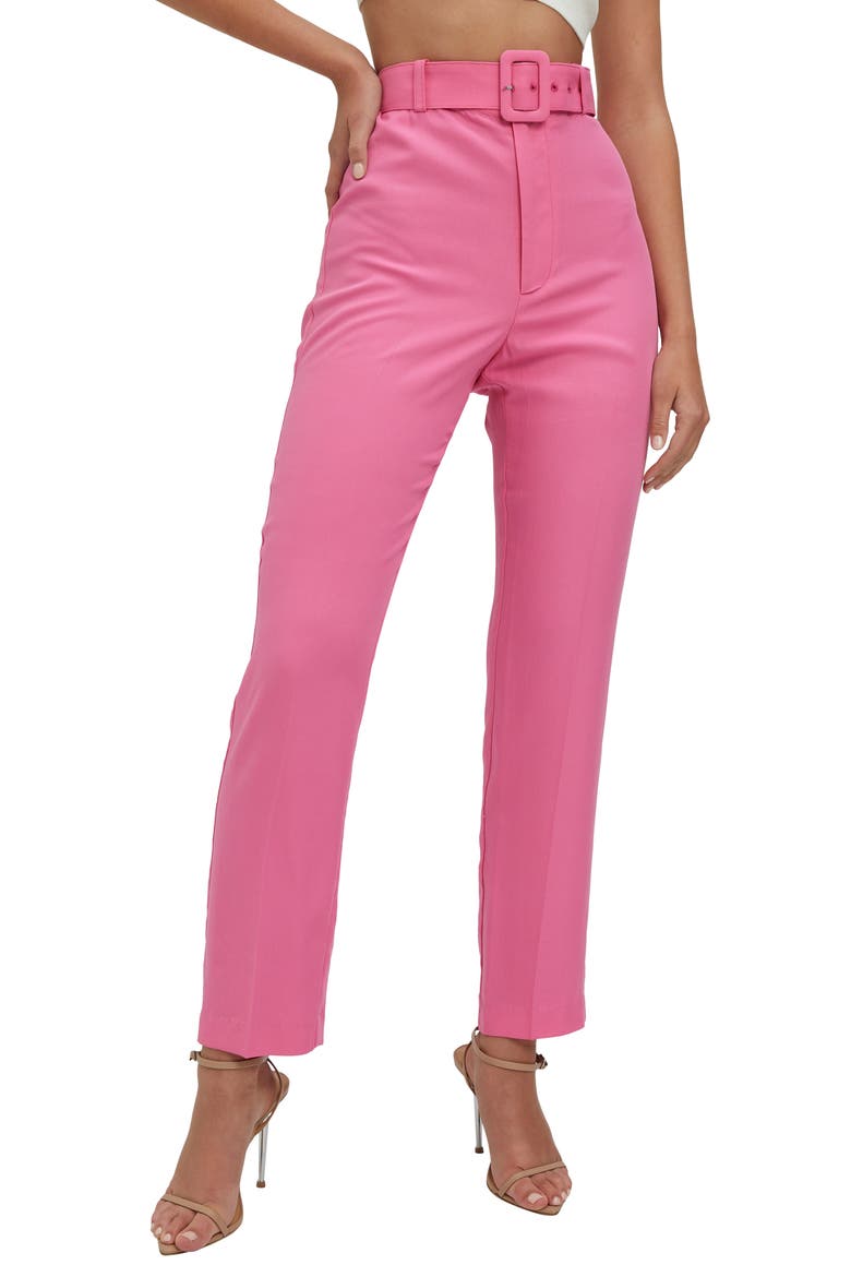 Therese Buckle Pants, Main, color, PINK POP