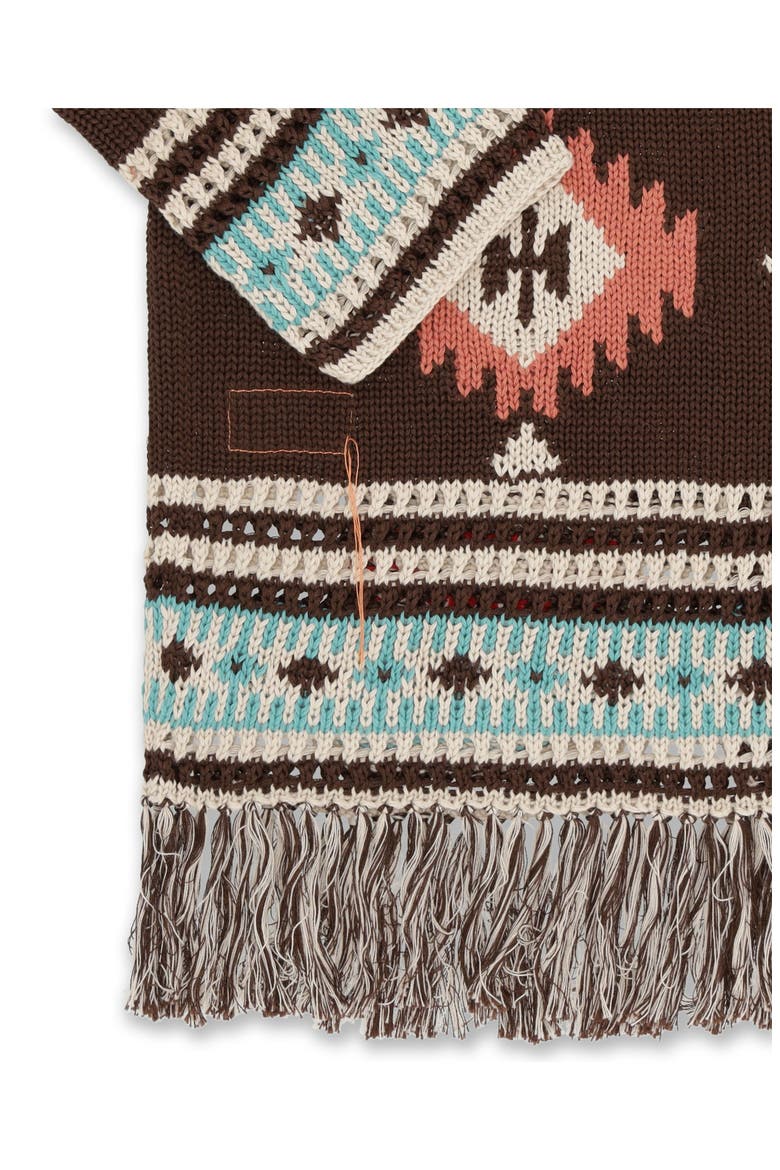 Lilly Navajo Alpaca and Cotton Cardigan, Alternate, color, NAVAJO PATTERN