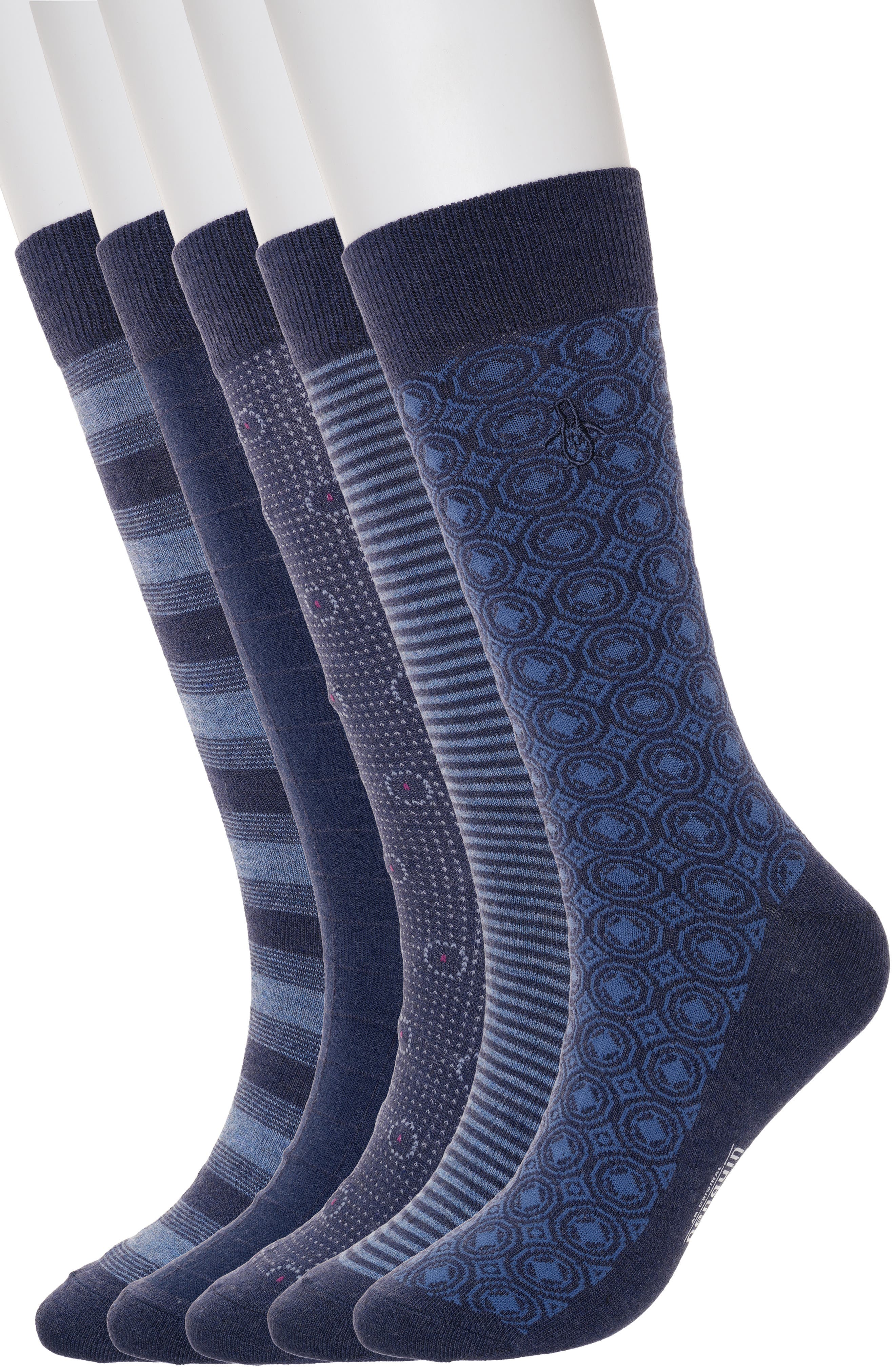 Original Penguin Medallion 5-Pack Assorted Dress Socks