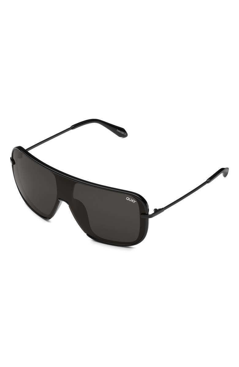 QUAY Take a Number 55mm Polarized Shield Sunglasses, Alternate, color,
