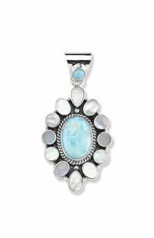 SAMUEL B. Sterling Silver & Larimar Pendant