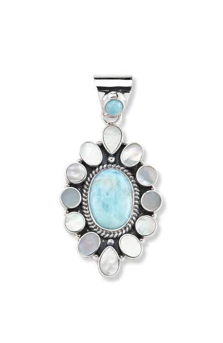 SAMUEL B. Sterling Silver & Larimar Pendant