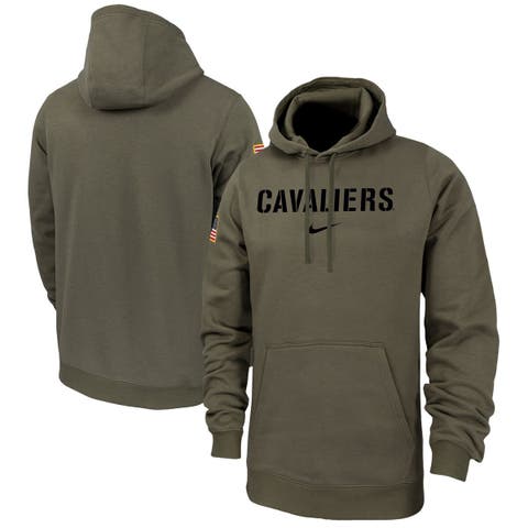 Men's Nike  Olive Virginia Cavaliers Military Pack Club Fleece Pullover Hoodie