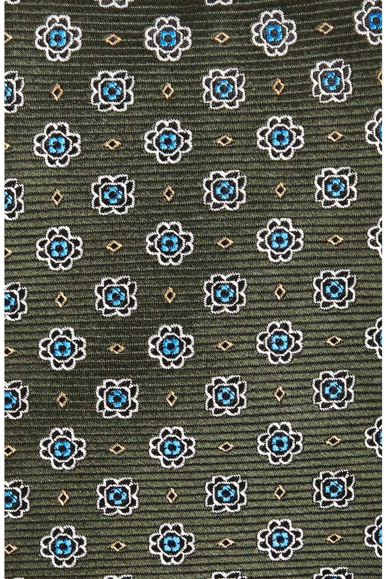 Woven Silk Tie, Alternate, color, OLIVE