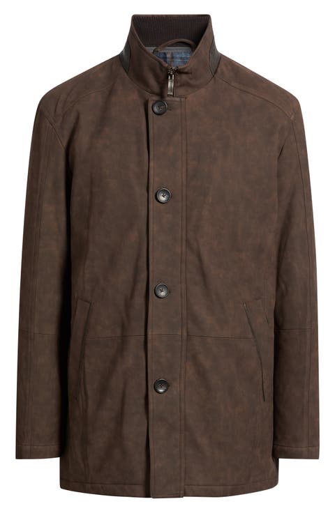 Upton Faux Leather Coat
