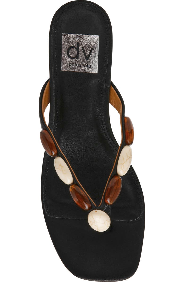 DV by Dolce Vita Bowi Embellished Sandal, Alternate, color, Black Smooth