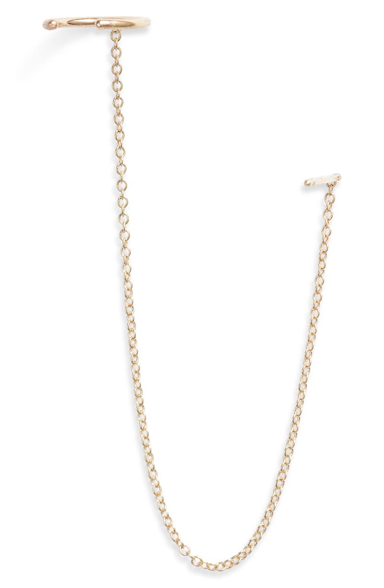 Zoë Chicco Chain & Ear Cuff, Alternate, color, 