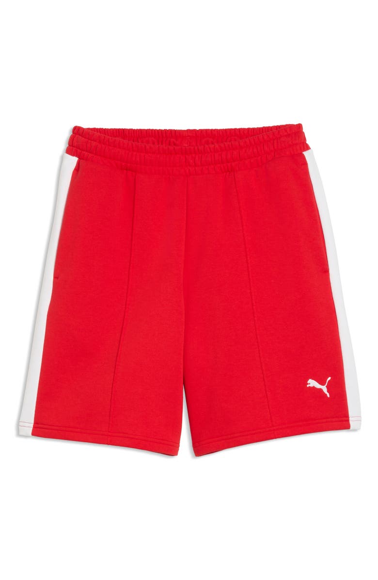 PUMA T7 Relaxed Shorts, Alternate, color, For All Time Red