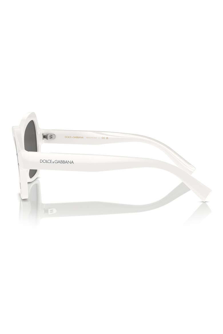 56mm Butterfly Sunglasses, Alternate, color, WHITE