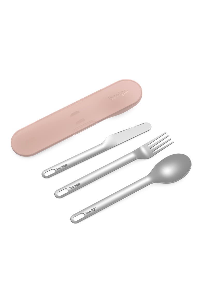 Stainless Steel Travel Utensil Set - Carbon, Main, color, GOLD