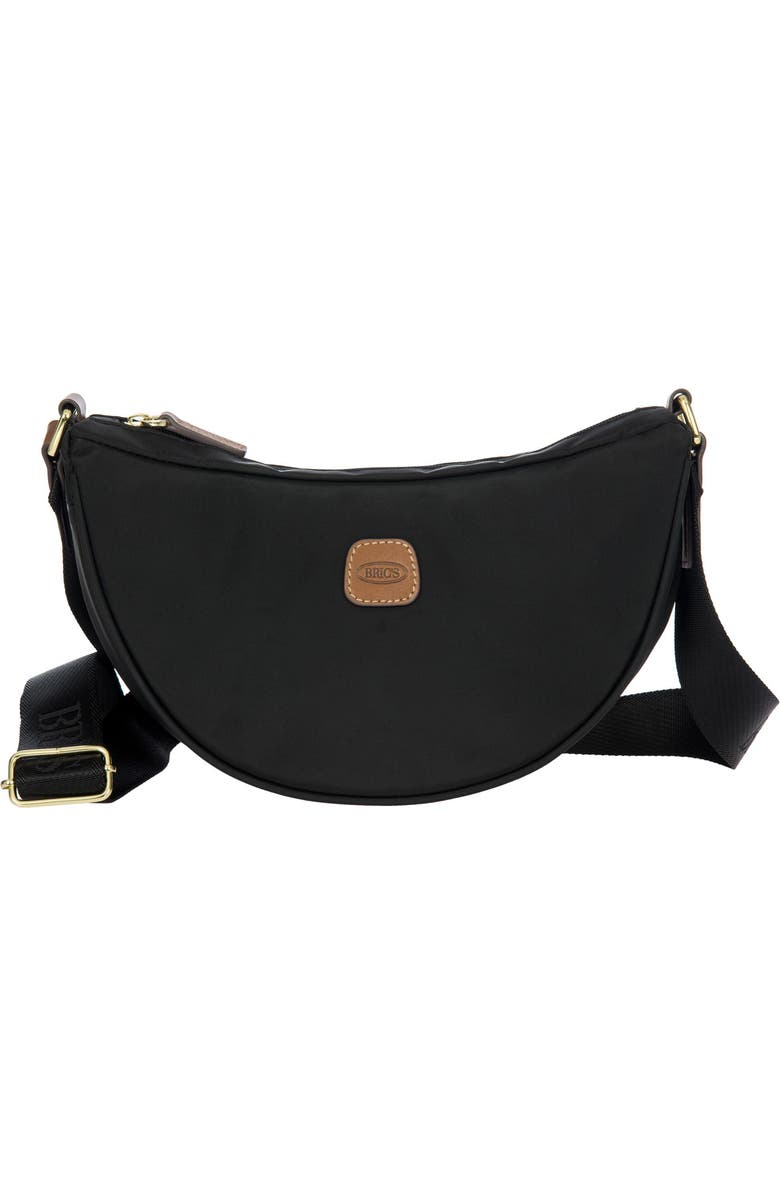 Bric's X-travel Mini Halfmoon Bag, Main, color, Black