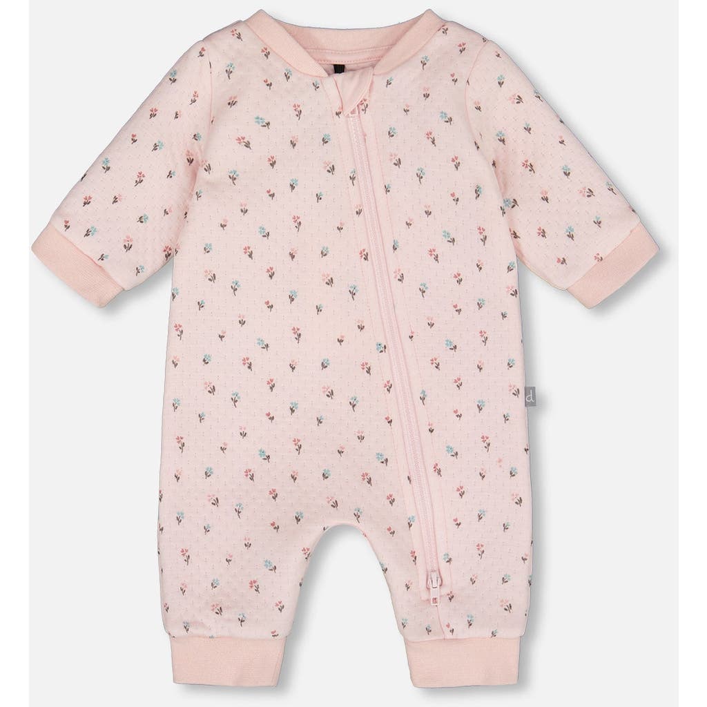 Deux Par Deux Organic Cotton One-piece And Romper In Pink