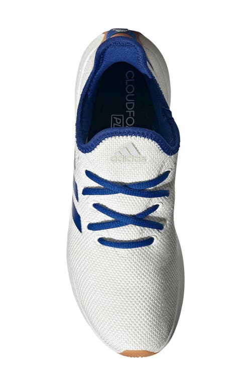 Adidas Originals Adidas Cloudfoam Pure Running Shoe In White/team Royal Blue/grey