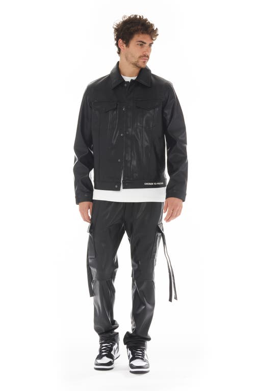 Hvman Faux Leather Cargo Pants