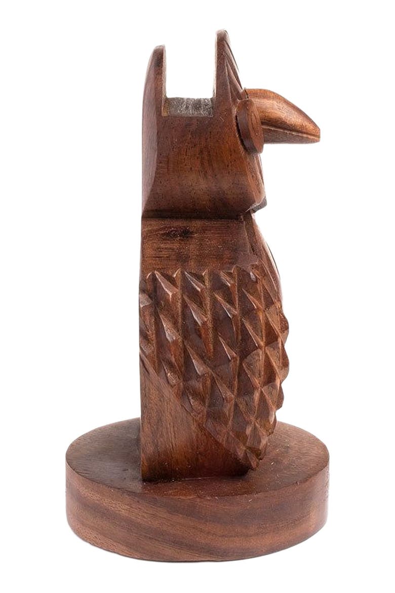 Owl Eyeglass Holder Stand, Alternate, color, Brown