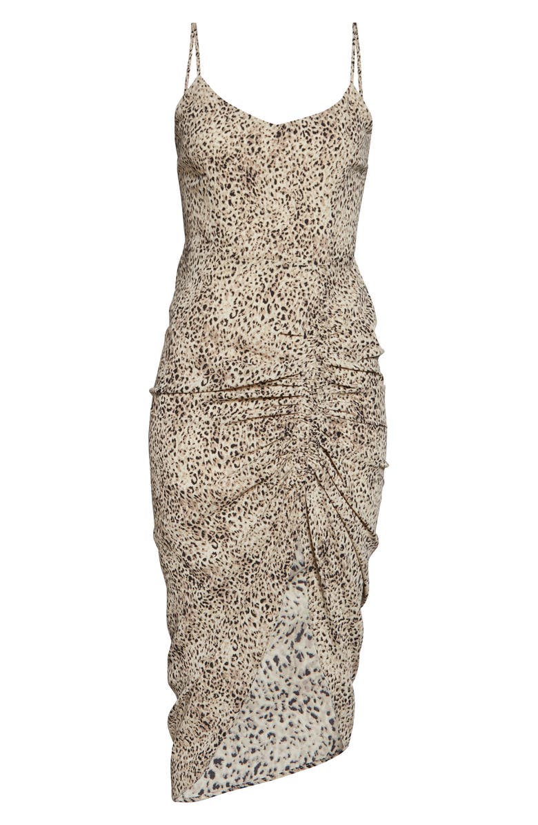 BB Dakota by Steve Madden BB Dakota On the Prowl Party Animal Print Ruched Dress, Alternate, color, 