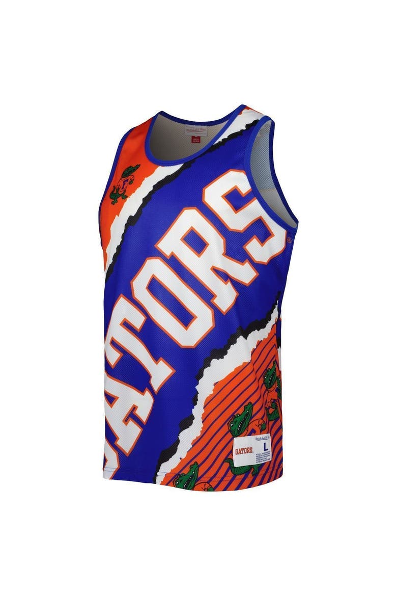 Men's Mitchell & Ness Royal/Orange Florida Gators Jumbotron 2.0 Sublimated Tank Top, Alternate, color, Royal