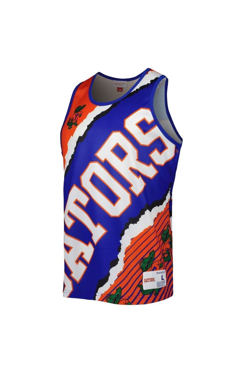 Mitchell
Ness Men
s Mitchell
Ness Royal/Orange Florida Gators Jumbotron 2.0 Sublimated Tank Top, Alternate, color, Royal