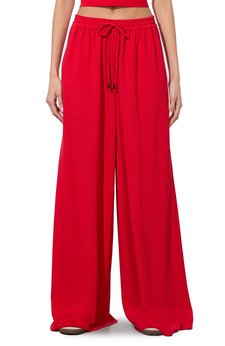 Alice + Olivia Ojai Ultra Wide Leg Pants, Main, color, Bright Ruby