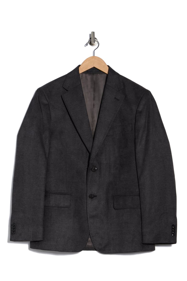 Notch Lapel Blazer, Alternate, color, BLACK