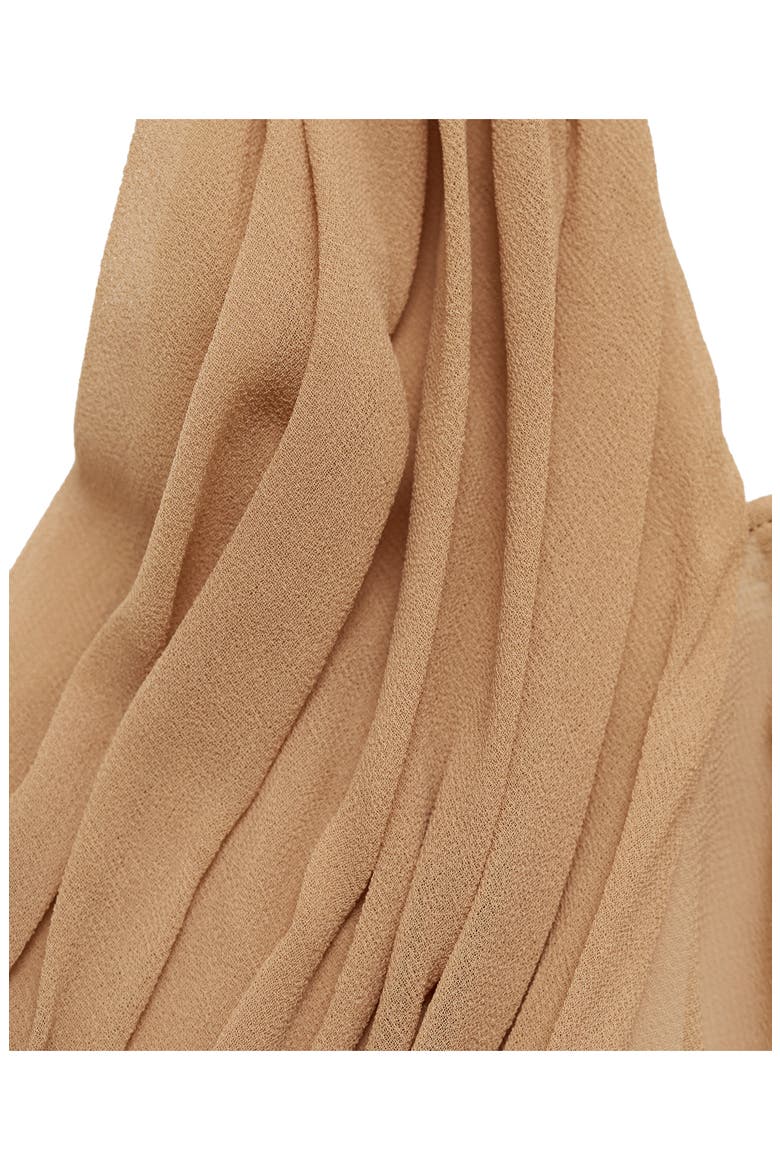 Mesh Halter Dress, Alternate, color, MEDIUM BEIGE