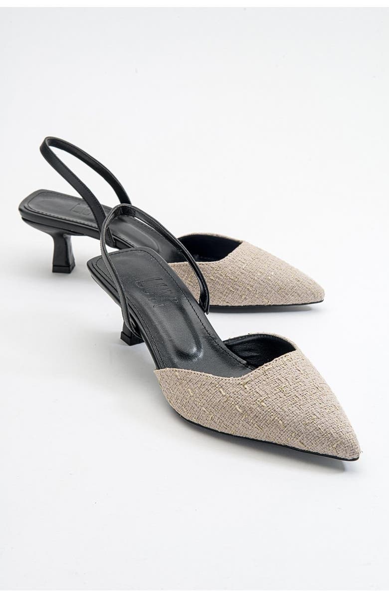 Prologue Shoes Over Pointed Toe Pump, Main, color, Cream