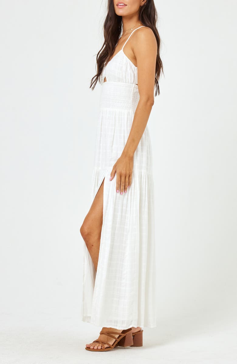 LSPACE Calla Smocked Cover-Up Sundress, Alternate, color, 