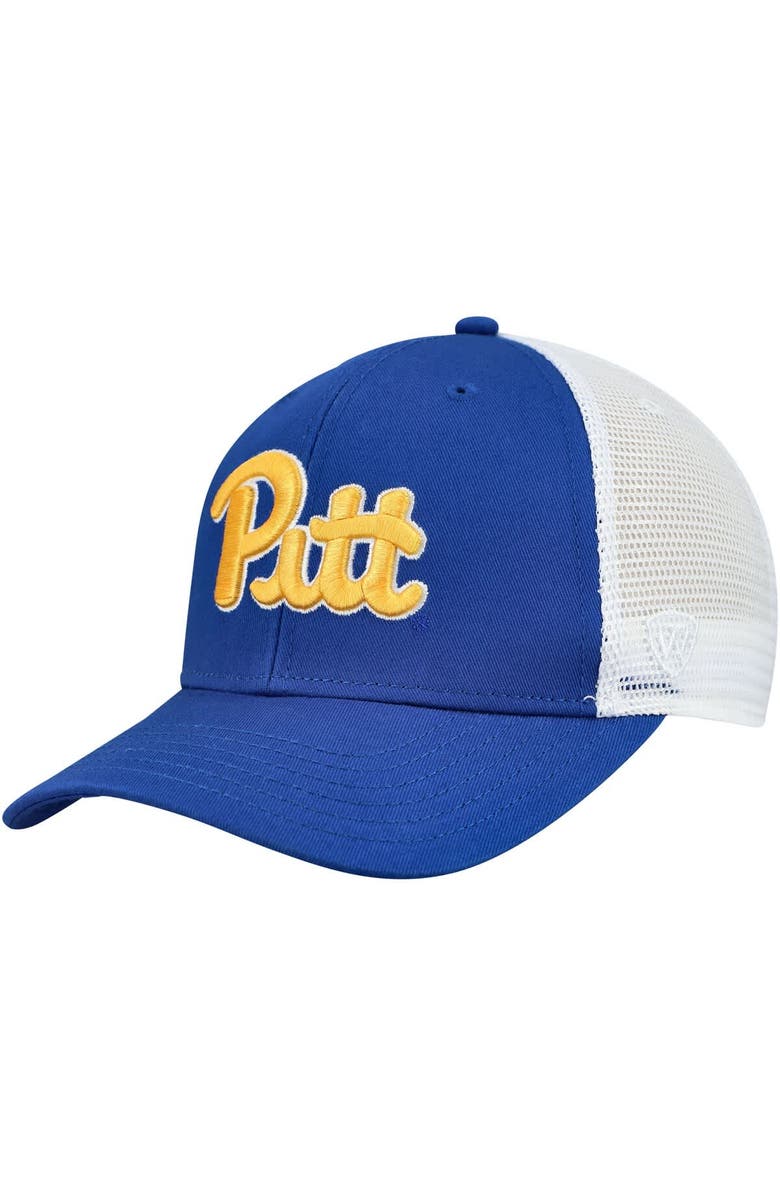 TOP OF THE WORLD Men's Top of the World  Royal/White Pitt Panthers Two-Tone Adjustable Hat, Main, color, 