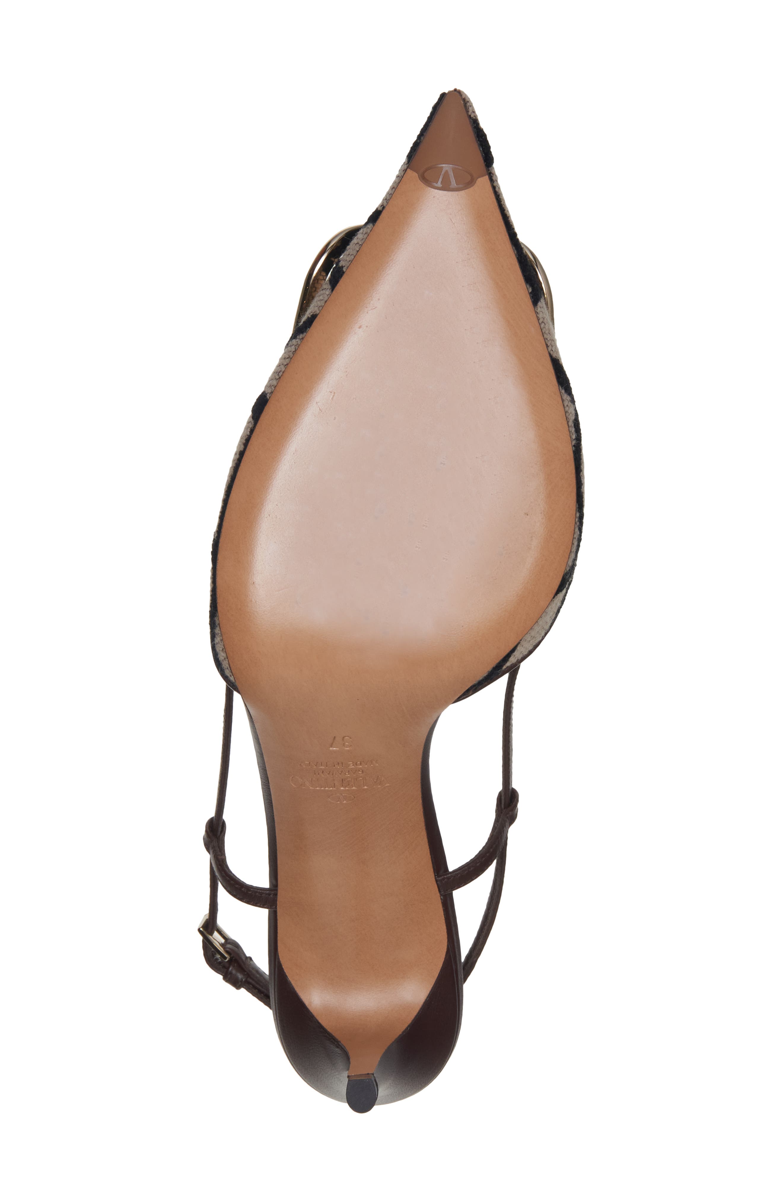 Valentino Garavani VLOGO Pointed Toe Slingback Pump, Alternate, color, 