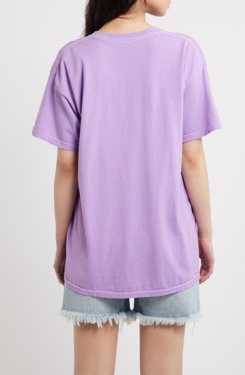 Merch Traffic Metallica Fire Scull Cotton Graphic T-Shirt, Alternate, color, Lavender