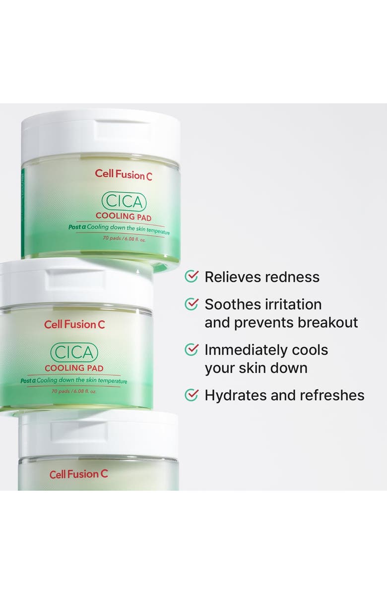 Cell Fusion Post Alpha Cics Cooling Toner Pad, Alternate, color, Lighter Green