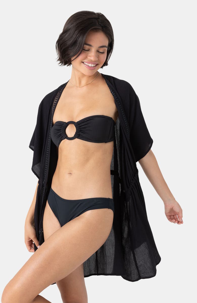Roxy Sun Kissed Cover-Up, Alternate, color, Anthracite