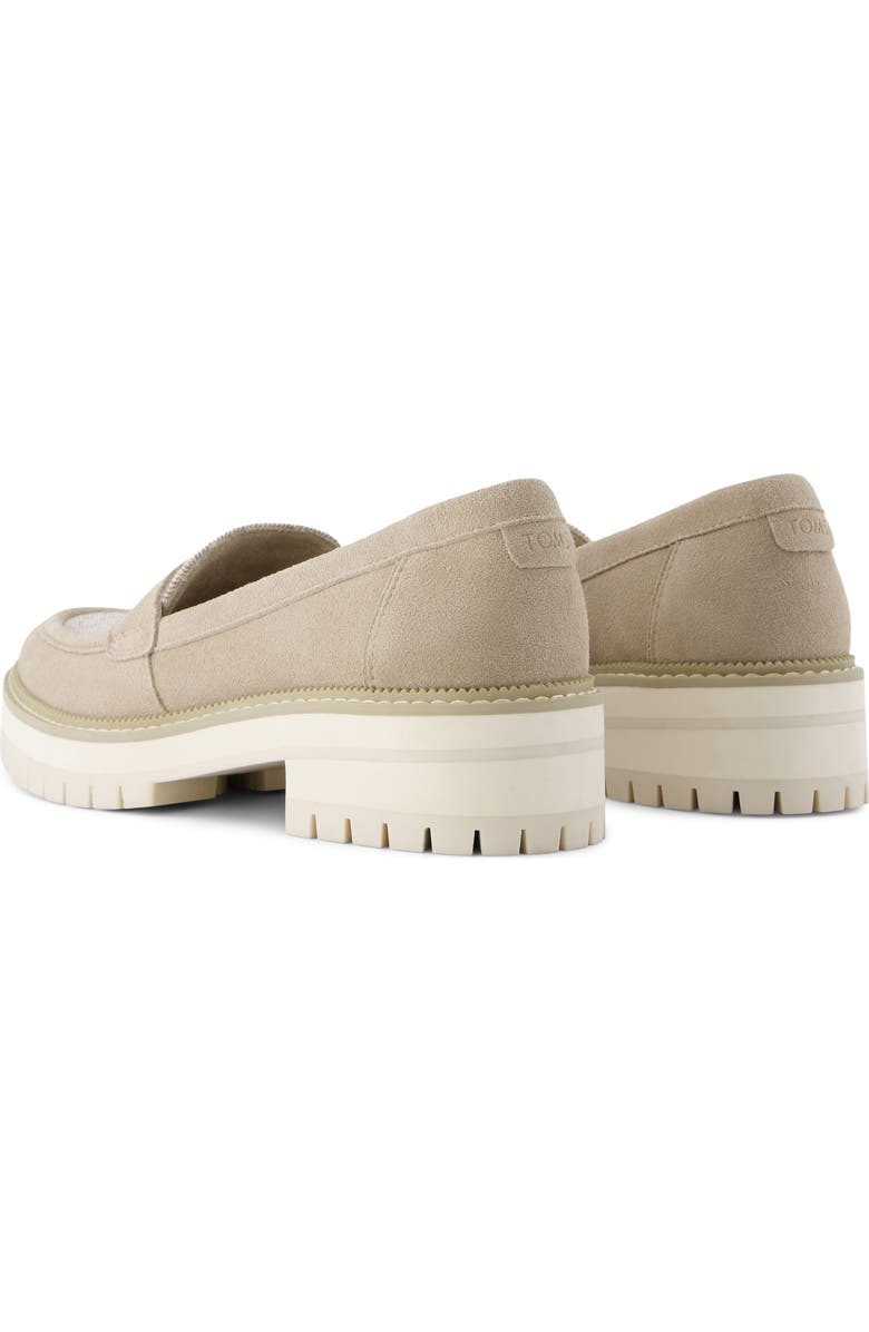 TOMS Cara Platform Penny Loafer, Alternate, color, Natural