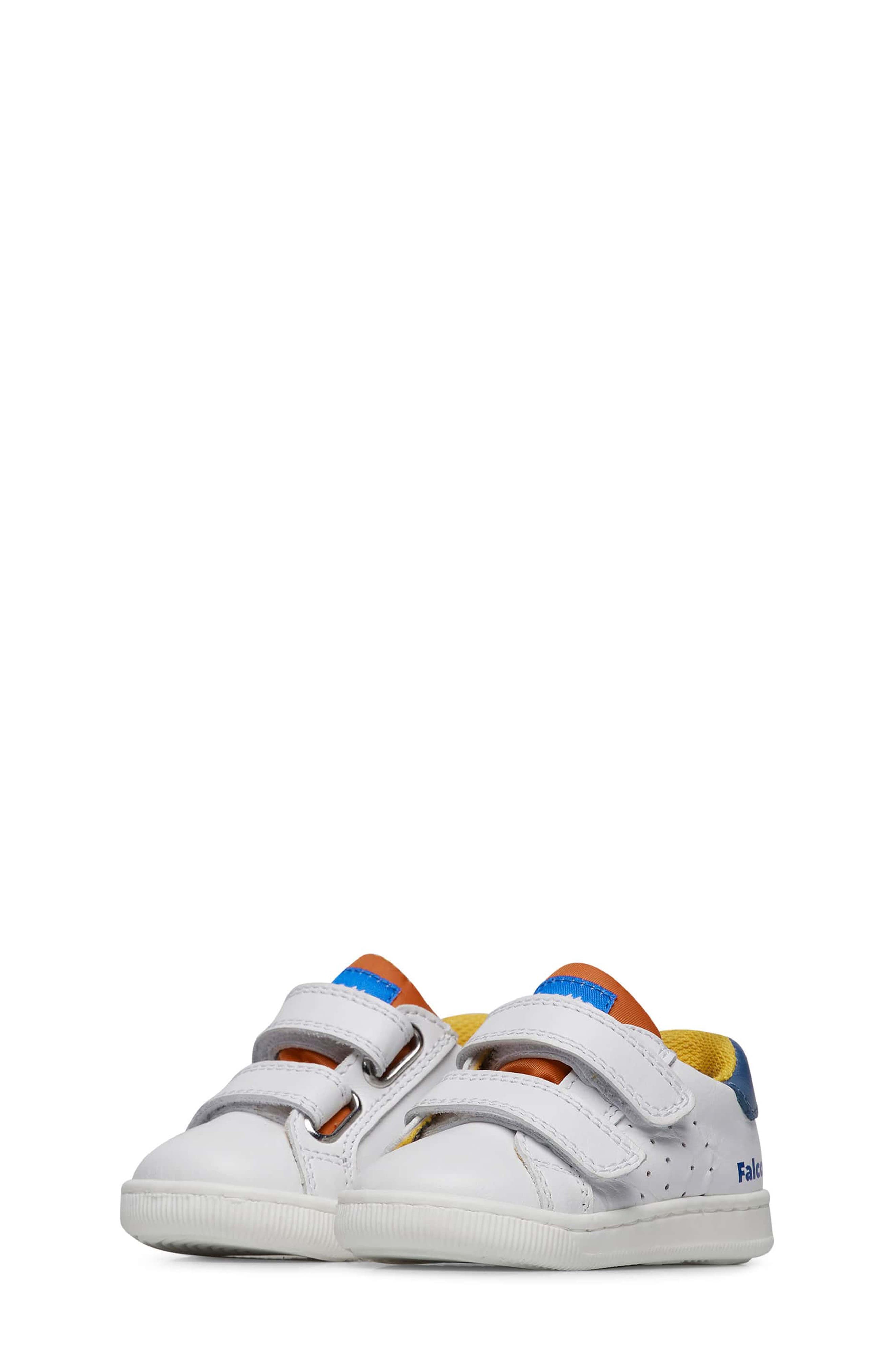 Naturino Kids' Falcotto Kiner Sneaker, Main, color, White-Azure-Orange