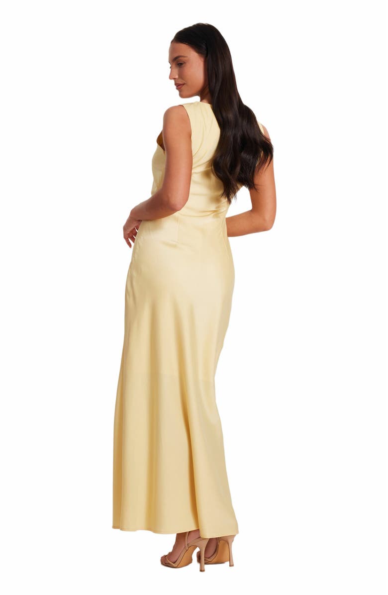 QUIZ Satin Ruched Side Maxi Dress, Alternate, color, 