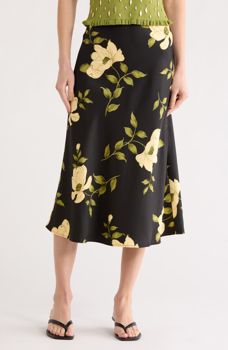 EDIT by JASON WU Midi Bias Skirt, Main, color, Midnight Garden