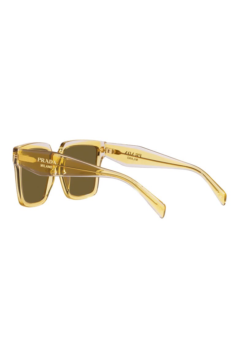 56mm Square Sunglasses, Alternate, color, DARK BROWN