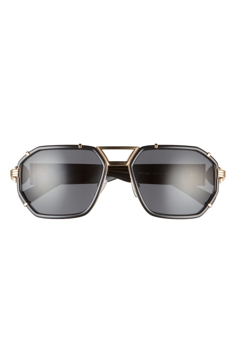 Versace 58mm Aviator Sunglasses, Main, color,