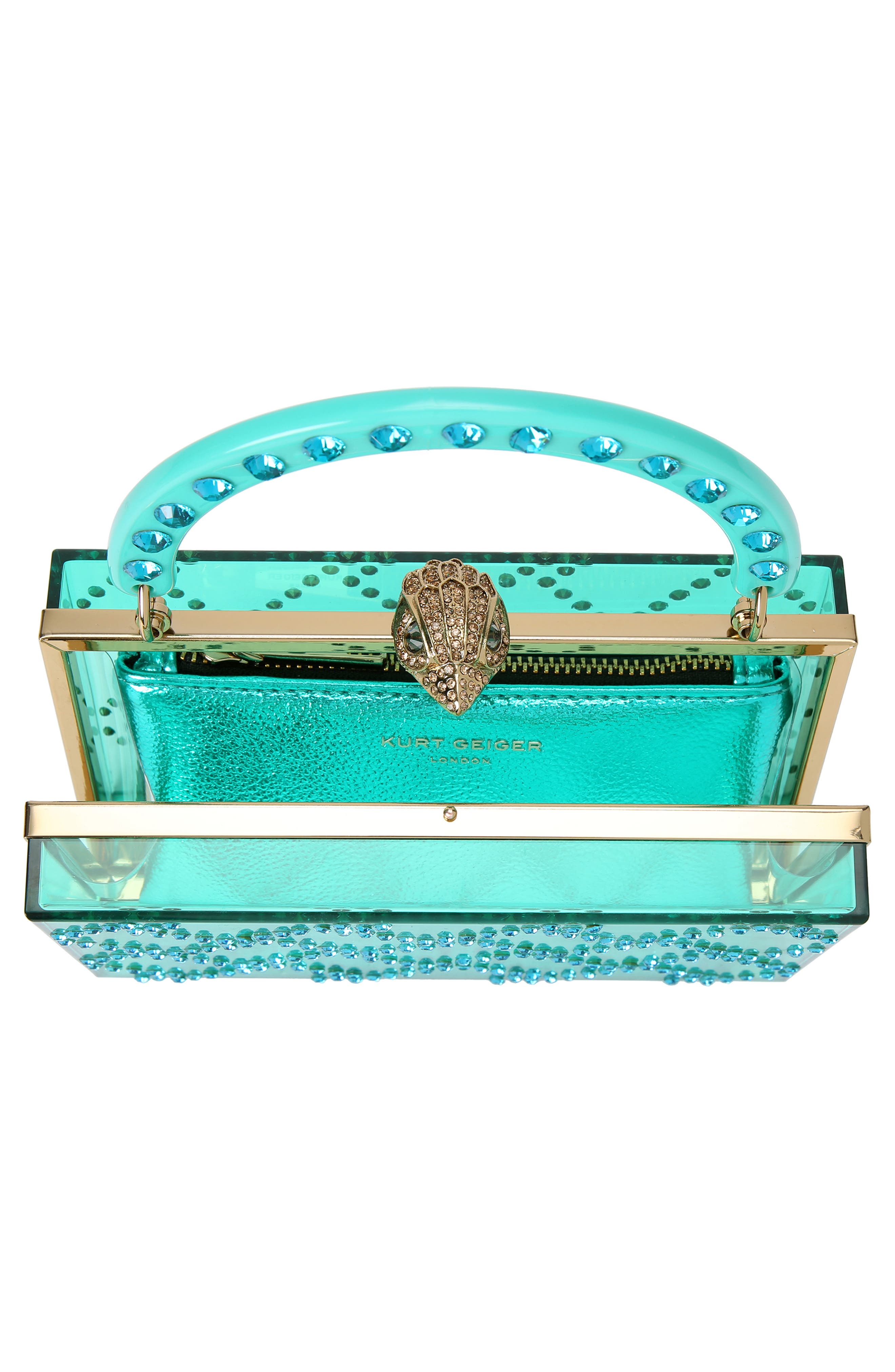 Kurt Geiger London Embellished Box Clutch, Alternate, color, 