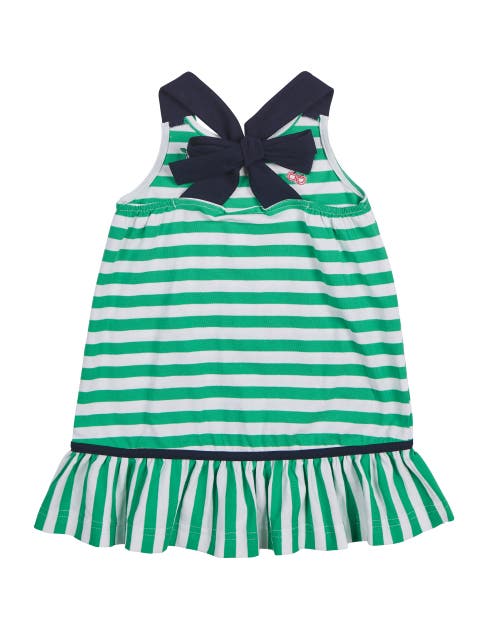 Florence Eiseman Stripe Knit Dress With Cherries In Multi