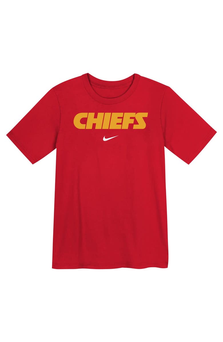 Nike Preschool Nike Red Kansas City Chiefs Wordmark T-Shirt, Alternate, color, 