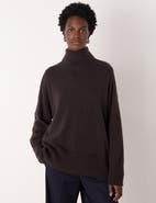 Whistles Cashmere Seam Roll Neck Sweater