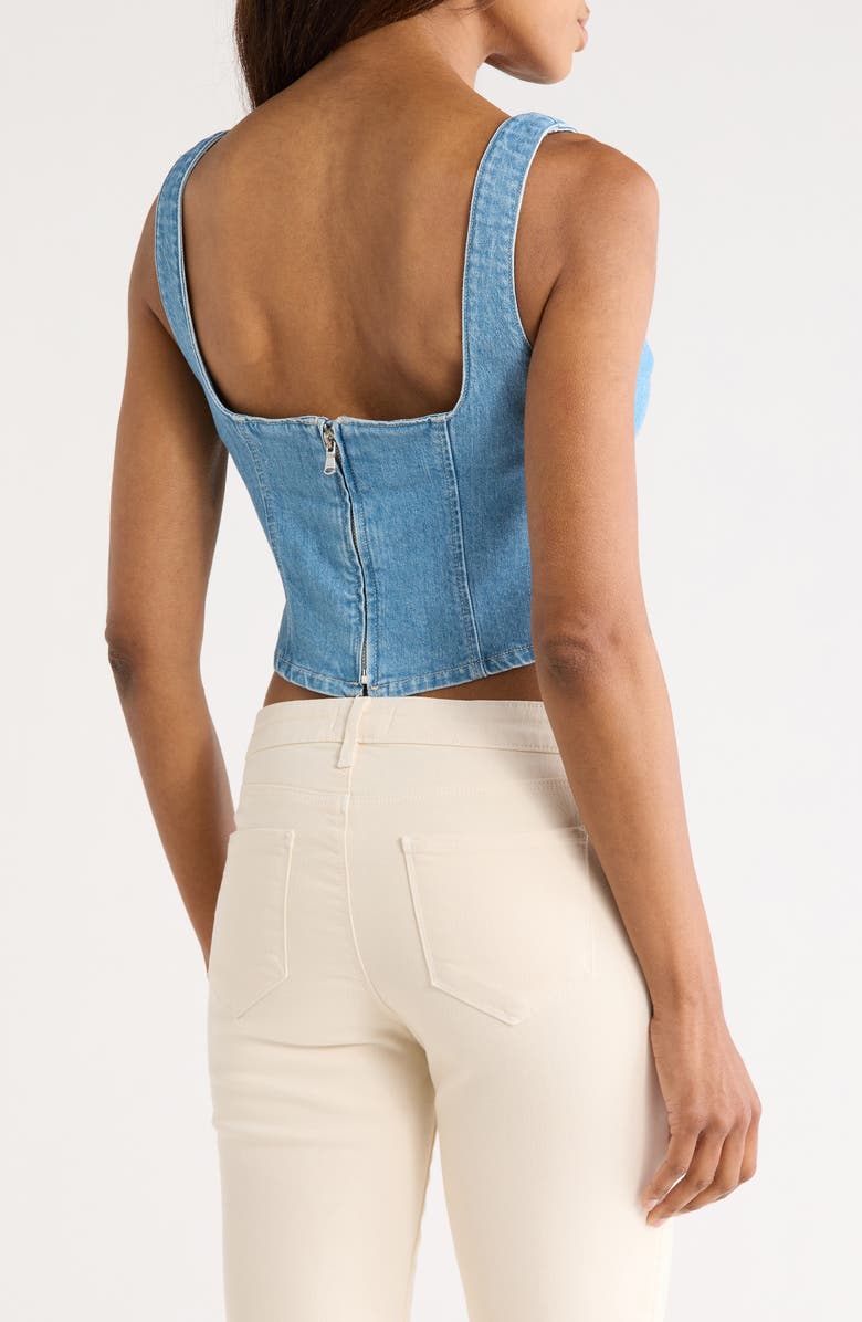 L'AGENCE Saga Square Neck Tank, Alternate, color, Olvera