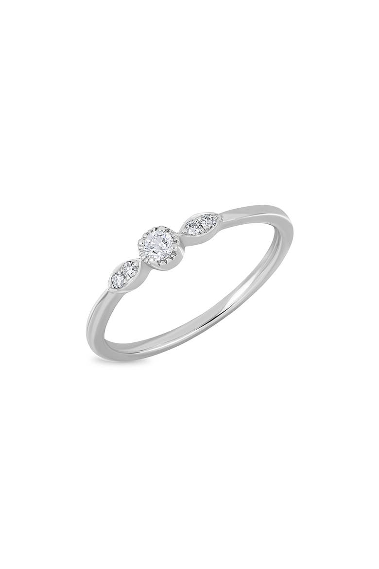 Monaco Diamond Stacking Ring, Main, color, 18KW GOLD