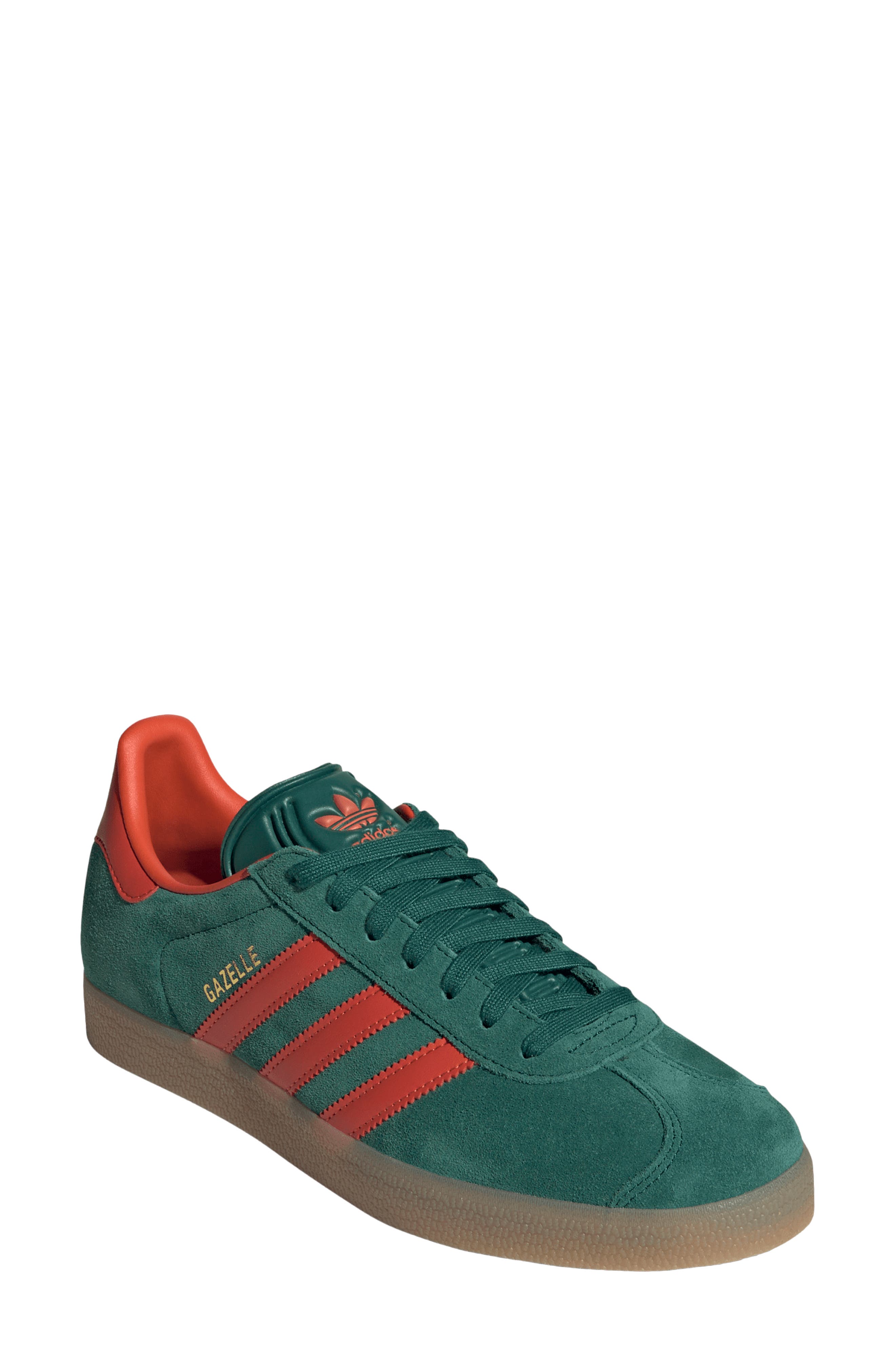 Gazelle Indoor Sneaker, Main, color, GREEN/ PRELOVED RED/ GUM