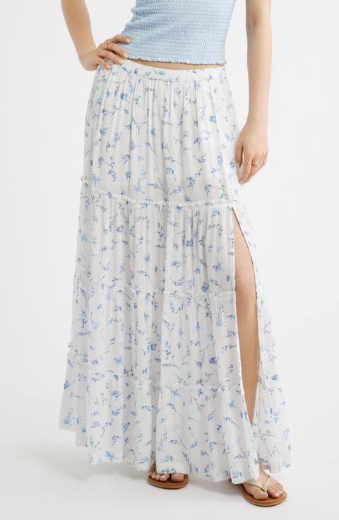 Tiered Maxi Skirt